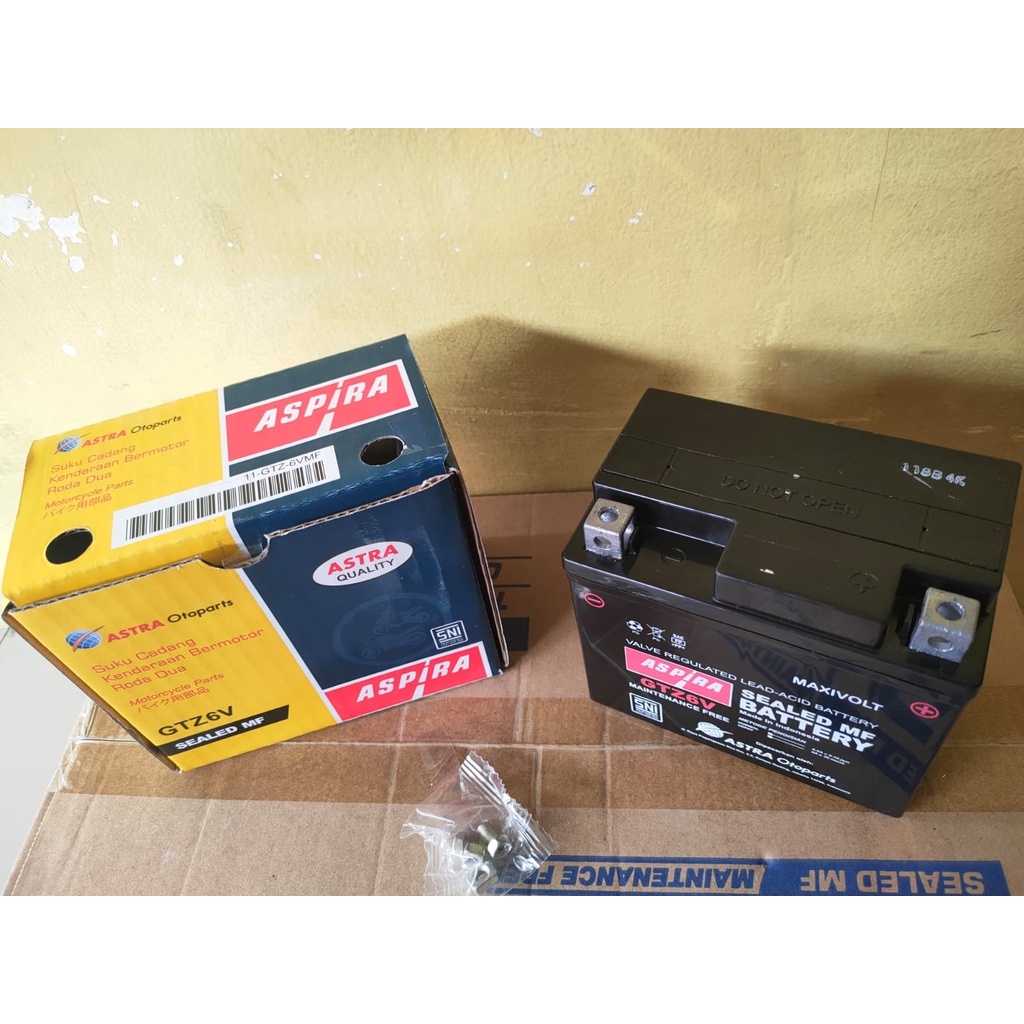 AKI MOTOR SATRIA FU 150, KLX 150, NMAX NEW, AEROX NEW 155 GTZ6V ASPIRA ASTRA MF