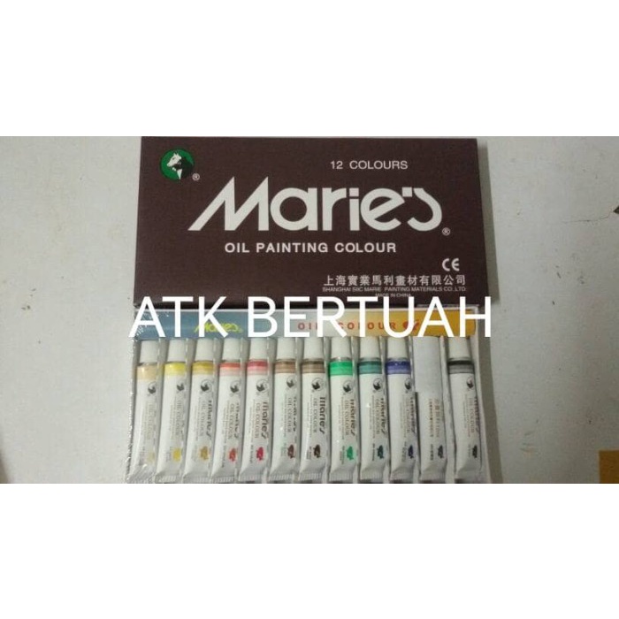 

Produk Unggulan Cat Minyak Oil Colour 12 Warna Maries Hot Sale