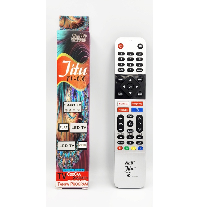 Remote Remot TV COOCAA SMART . ANDROID . LED . LCD SKYWORTH JITU CC