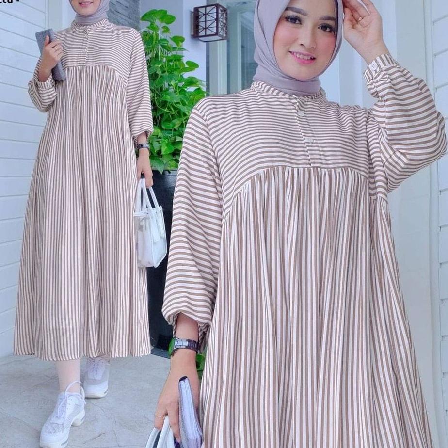 Harga Spesial Jawani Midi Dress/Pakaian Wanita/Dress Midi