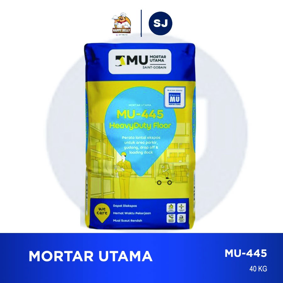 MU-445 HeavyDuty Floor 40kg PERATA LANTAI EKSPOSE (K-300) MORTAR UTAMA