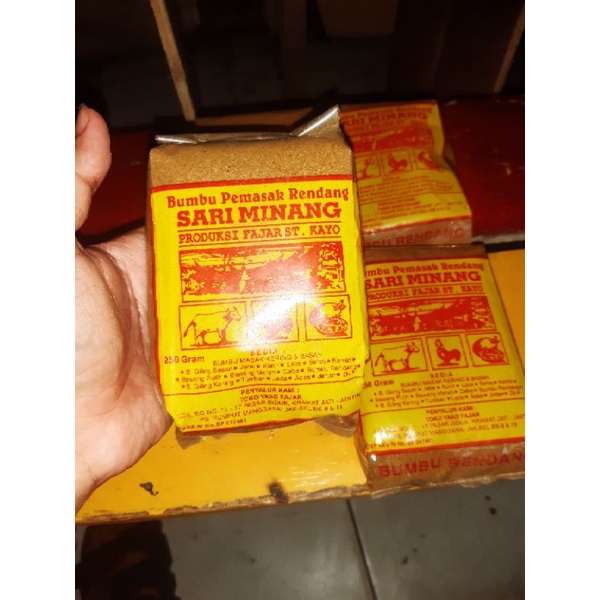 

SARI MINANG Bumbu serbaguba, Bumbu Pemasak Rendang 250gr