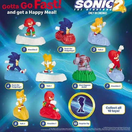 Mainan Anak Hadiah Happy Meal McD McDonalds Sonic The Hedgehog Landak Toys Toy Merchandise Gift {MAR