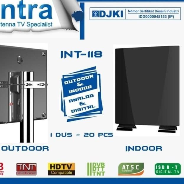 Terbaik Antena TV Digital Analog LED Indoor Outdoor NEW Intra - 118 kualitas gambar bagus ?