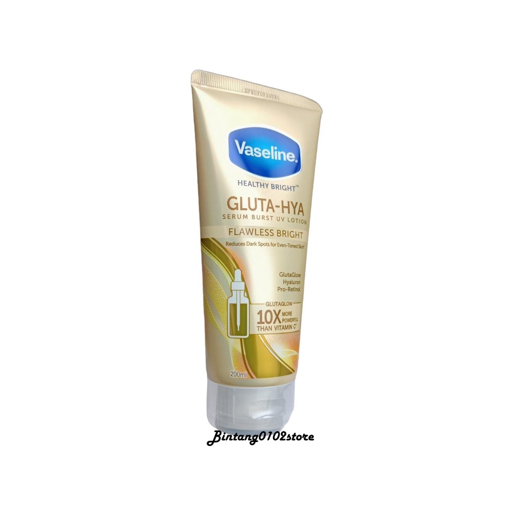 GLUTA-HYA SERUM BRUST UV LOTION - Vaseline Healthy Bright 200ml