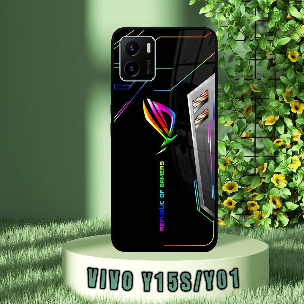 (SV12) Case Kilau Vivo Y15S/Y01 | Y15S | Y01 | Casing Hp Vivo | Pelindung Smartphone | Motif Rog