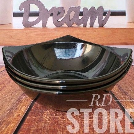 PROMO 3.PCS MANGKOK PERSEGI POLOS BAHAN MELAMINE WARE TEBAL DAN KUAT