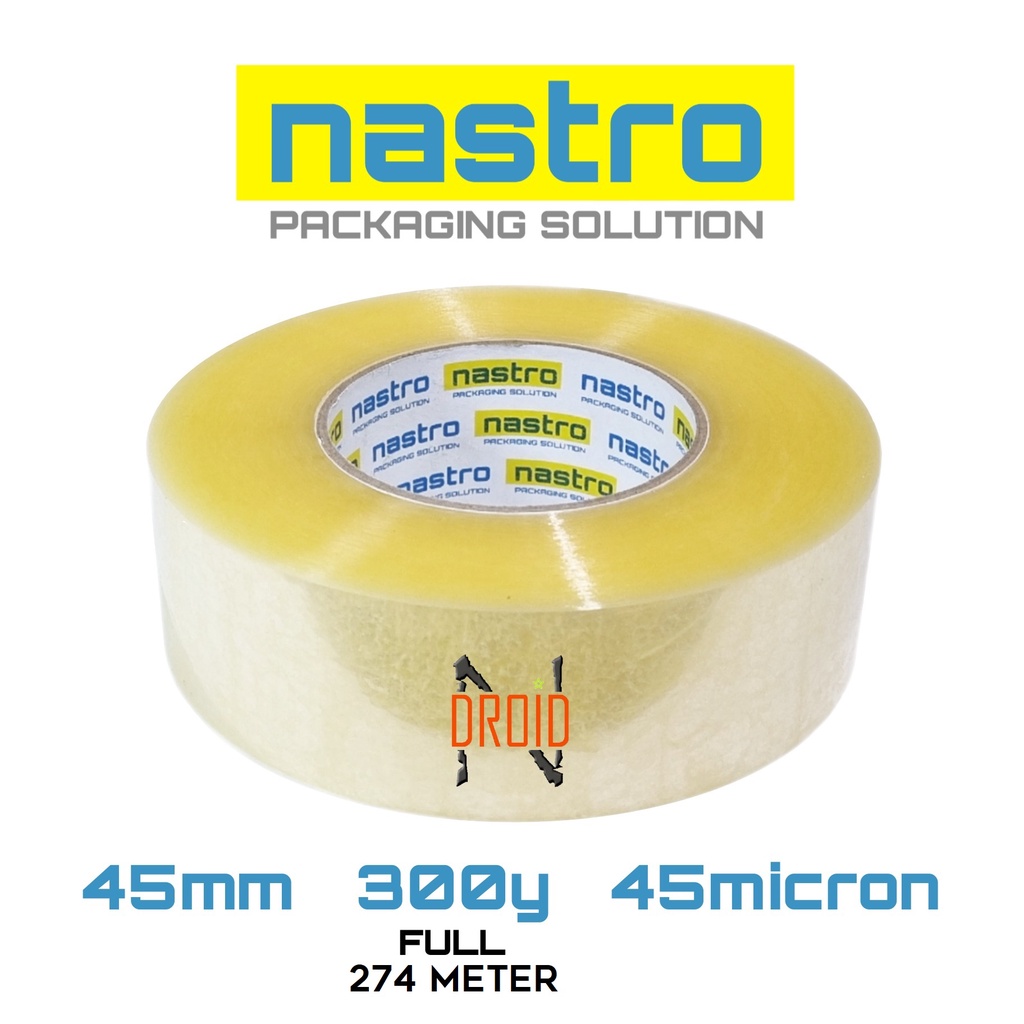 

LAKBAN BENING NASTRO 45mm x 300y REAL x 45micron - PER ROLL - OPP TAPE - LAKBAN BENING - LAKBAN CLEAR - LAKBAN MURAH - LAKBAN NASTRO - SETARA LAKBAN DAIMARU