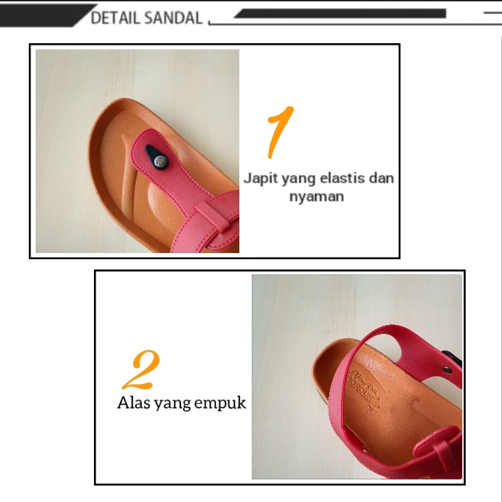gos NEW ARRIVAL NEW ERA LB 12014.C Sandal Jepit Wanita Anti Slip Kekinian Sandal Cewek Sendal Polos Sendal Wanita Korean