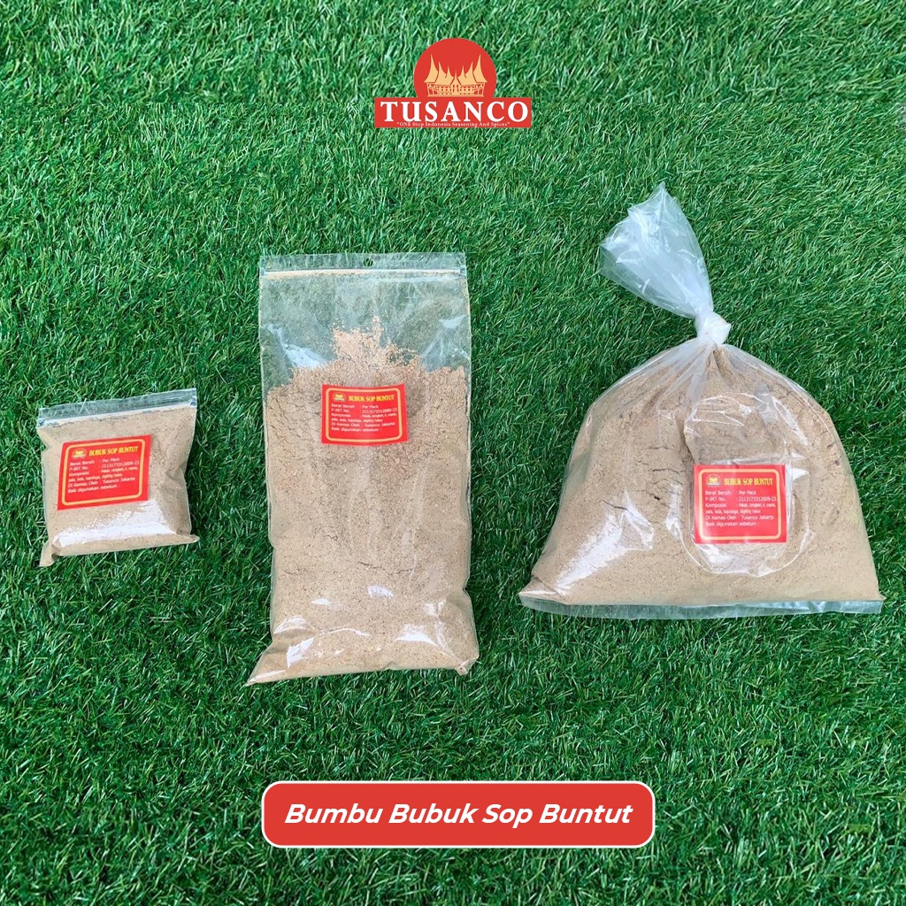 

Bumbu Sop Buntut Bubuk 500 gram Tusanco