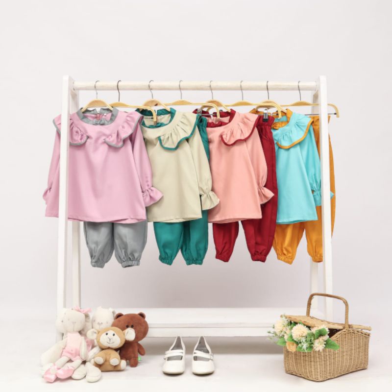 Set Kids Wings Lace by HAZWA setelan cewe/baju anak/setelan anak/ baju anak perempuan / 2T-10T