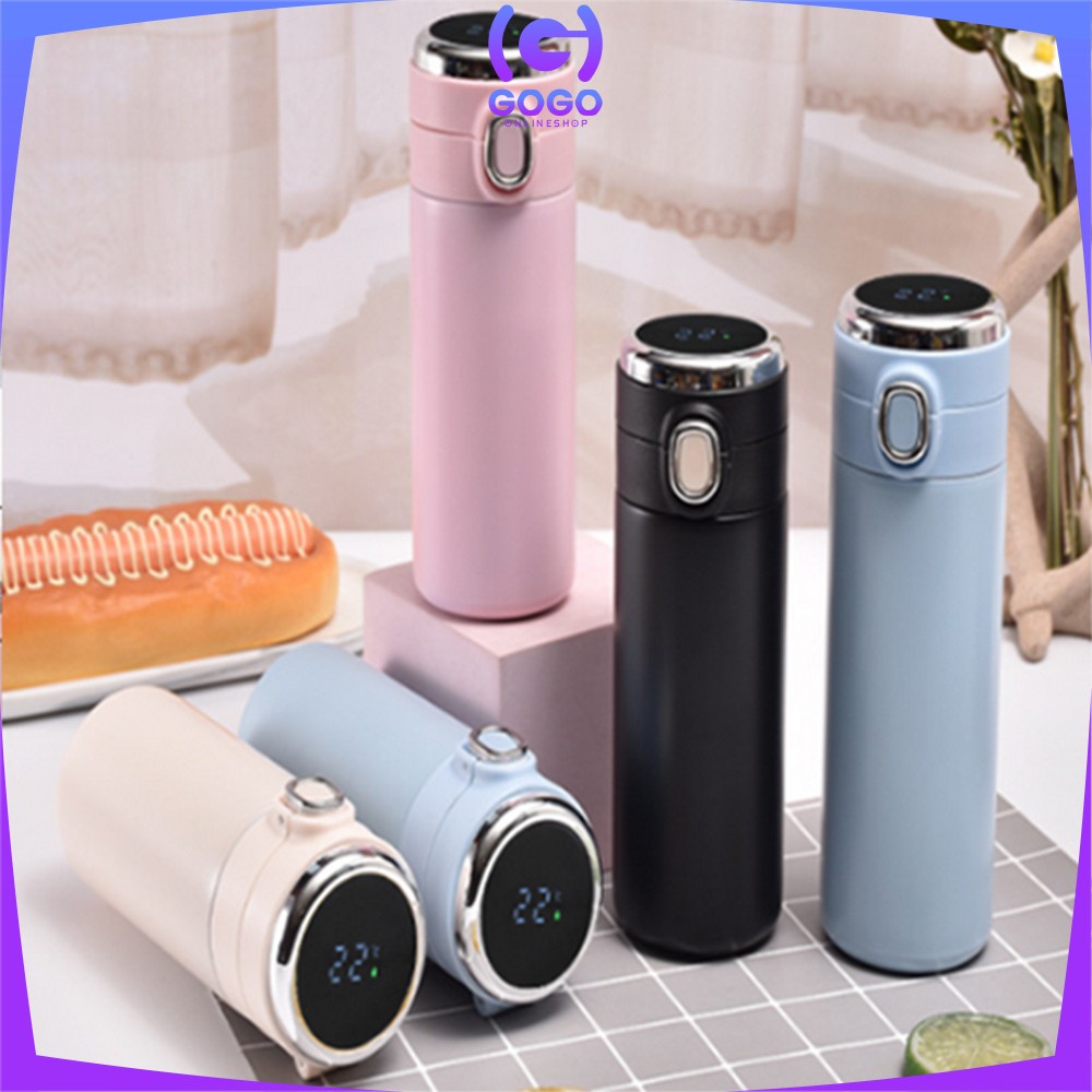 GOGO-C720 Termos Air Panas 420ML Botol Minum Vacuum Flask Digital Led Display Temperatur / Thermos Tumbler Stainless Steel Portabel Import