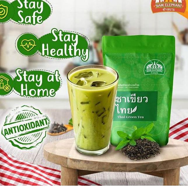 

BAYAR DITEMPAT✔️Siam Elephant Green Tea 1KG Daun Teh Hijau Produk Thailand|KD4