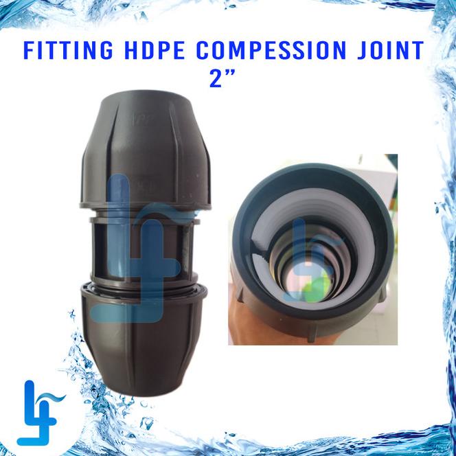 Socket Fitting Pipa Hdpe Ukuran 2" Inch 63 Mm Coupler Socket Hdpe