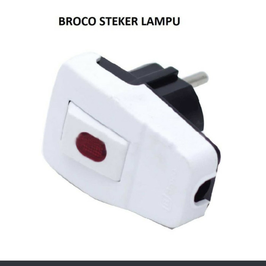 broco steker saklar on off lampu arde 13311 putih original/asli