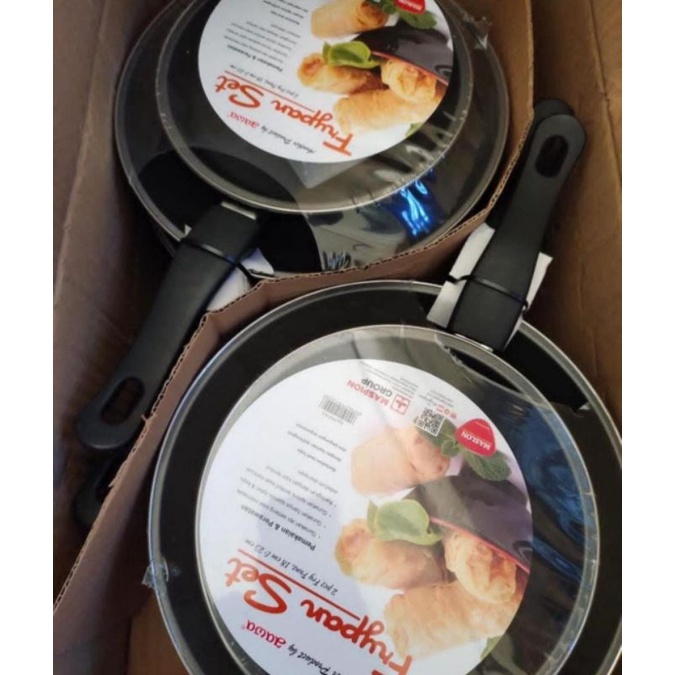 MASPION TEFLON SET  isi 2//FRYPAN MASPION/ ANTI LENGKET