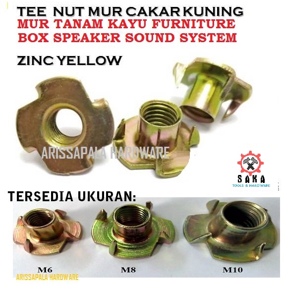 Promo Mur Tanam Baut Cakar Mur T Nut Tee Nut Baut Cakram Baut Tanam Kayu Furniture Box Speaker 4 pro