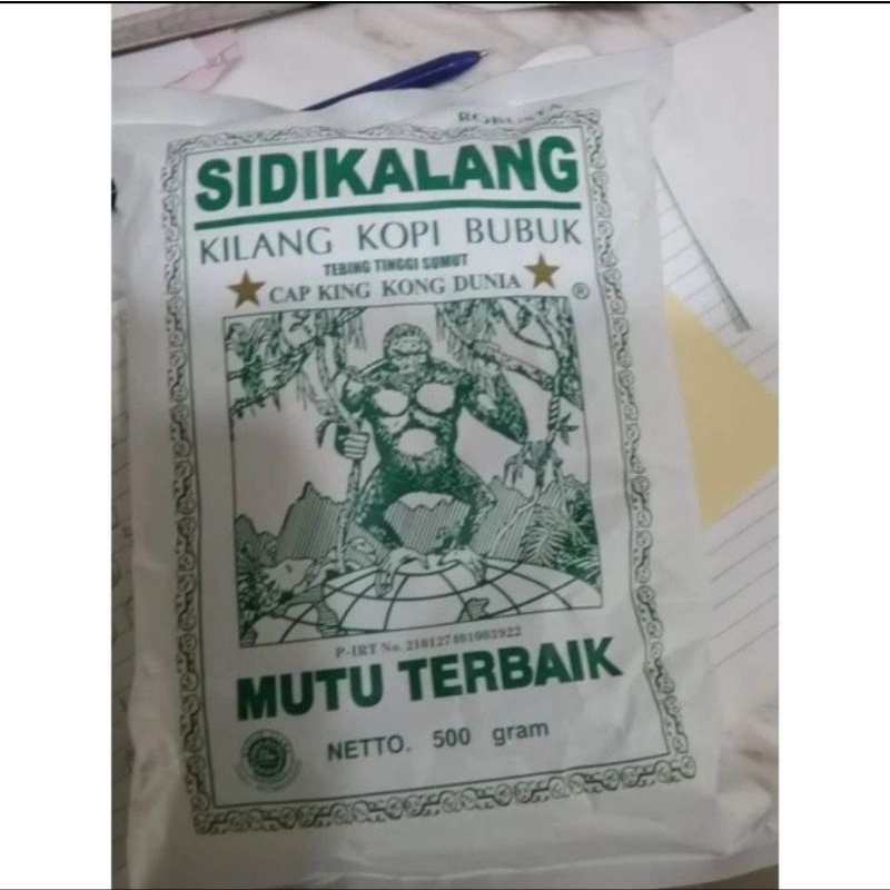 

SIDIKALANG KOPI BUBUK HALUS ROBUSTA 500 GRAM HIJAU CAP KING KONG DUNIA