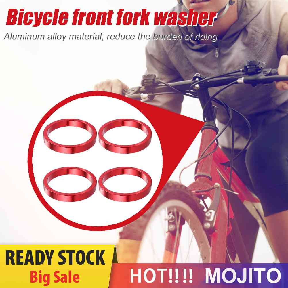 4pcs Ring Gasket Spacer Headset Fork Depan Sepeda MTB Bahan Aluminum