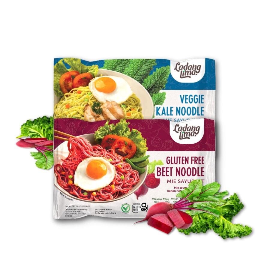 

Veggie Noodle Ladang Lima Mie Sayur Sehat Gluten Free 76gr 8bln+