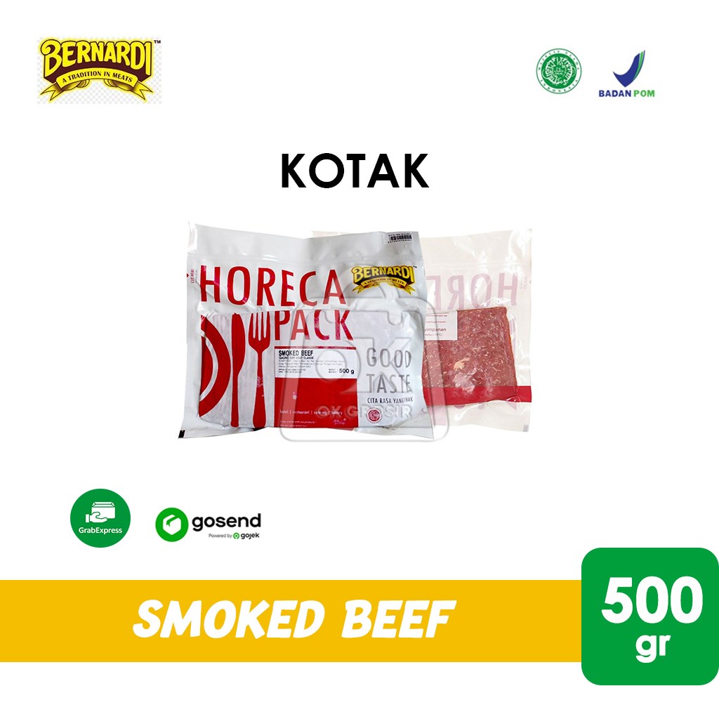 

Bernardi Horeca Smoked Beef KOTAK Daging Sapi Asap 500 gr (KHUSUS GOSEND)