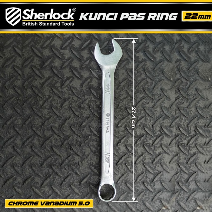 Kunci Pas Ring uk. 22 mm Original Sherlock (Pro-D Series) (1 Pcs)