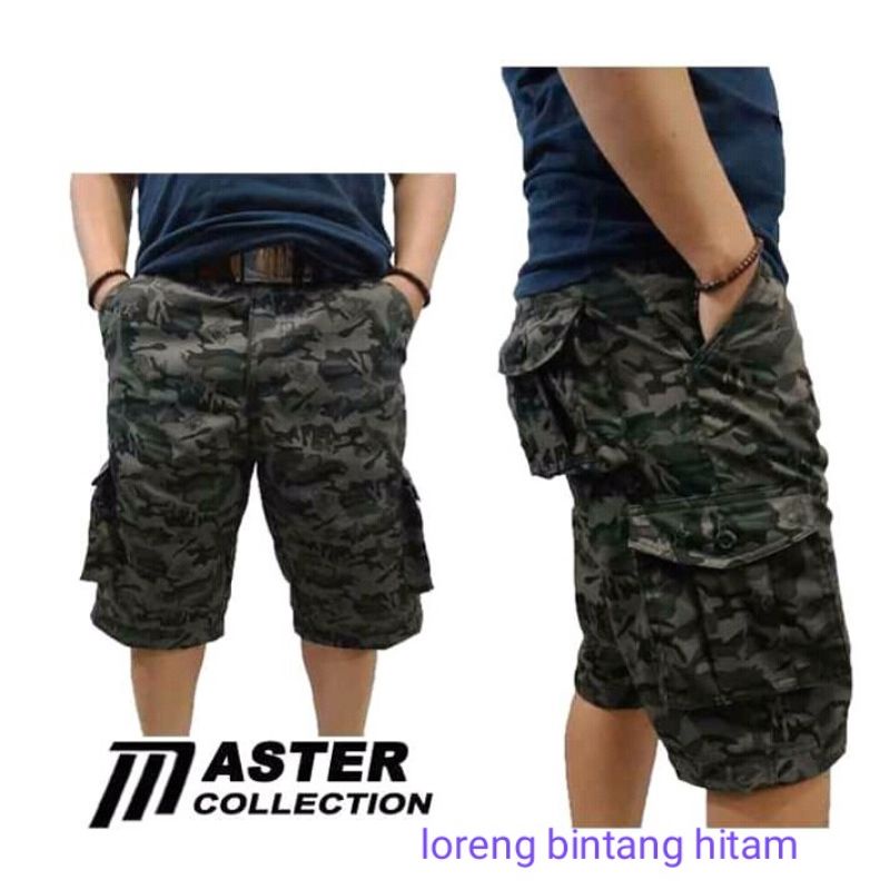 MASTER | Celana Joger cargo PDL loreng pria original