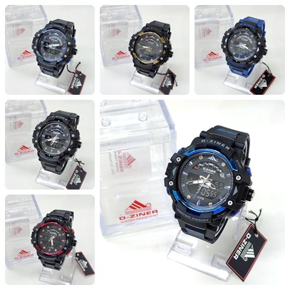 JAM TANGAN PRIA DZINER 8129 D-ZINER 8129 ORIGINAL ANTI AIR