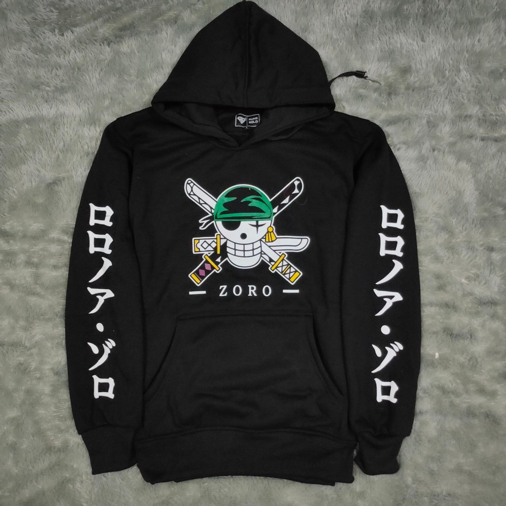 One Pice -Tengkorak Zoro - Hoodie II Jumper Hoodie Anime 016 II Sweater Hoodie Sablon One Pice Rorona( Pria &amp; Wanita )Terbaru 2022