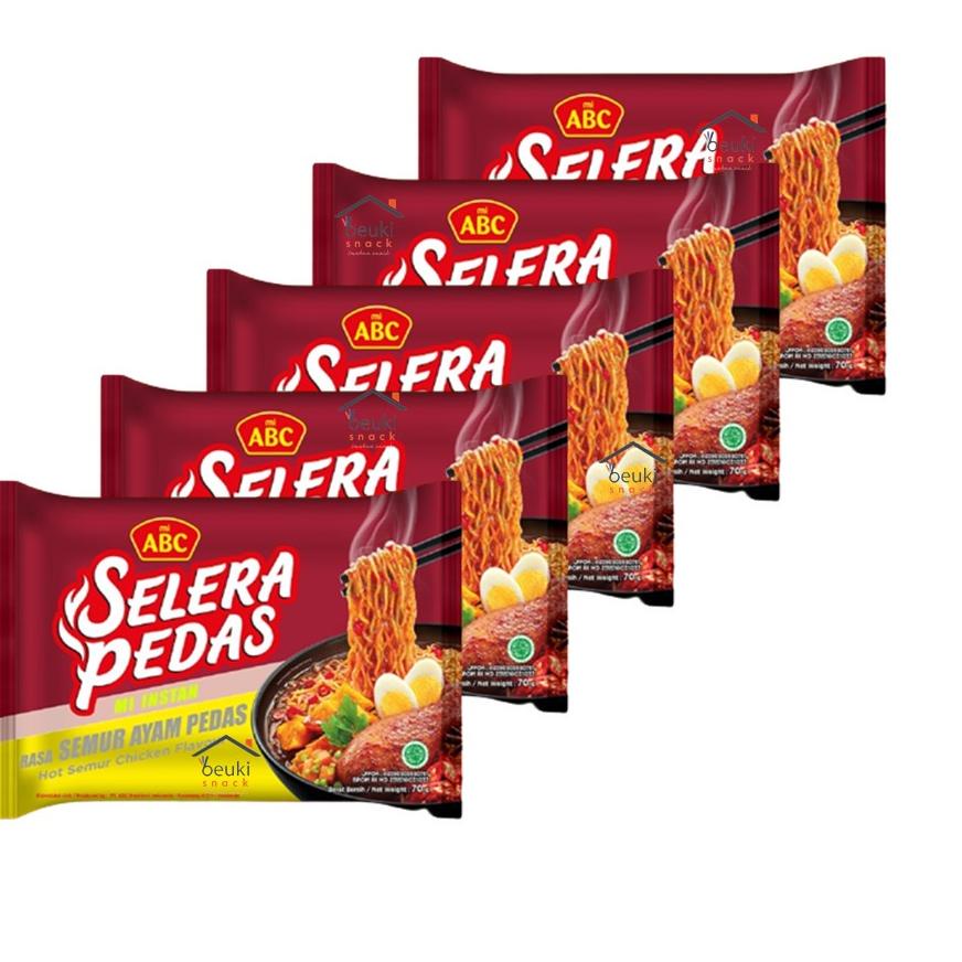 

Hemat Keras--5PCS Mi ABC Selera Pedas Kuah Semur Ayam Pedas
