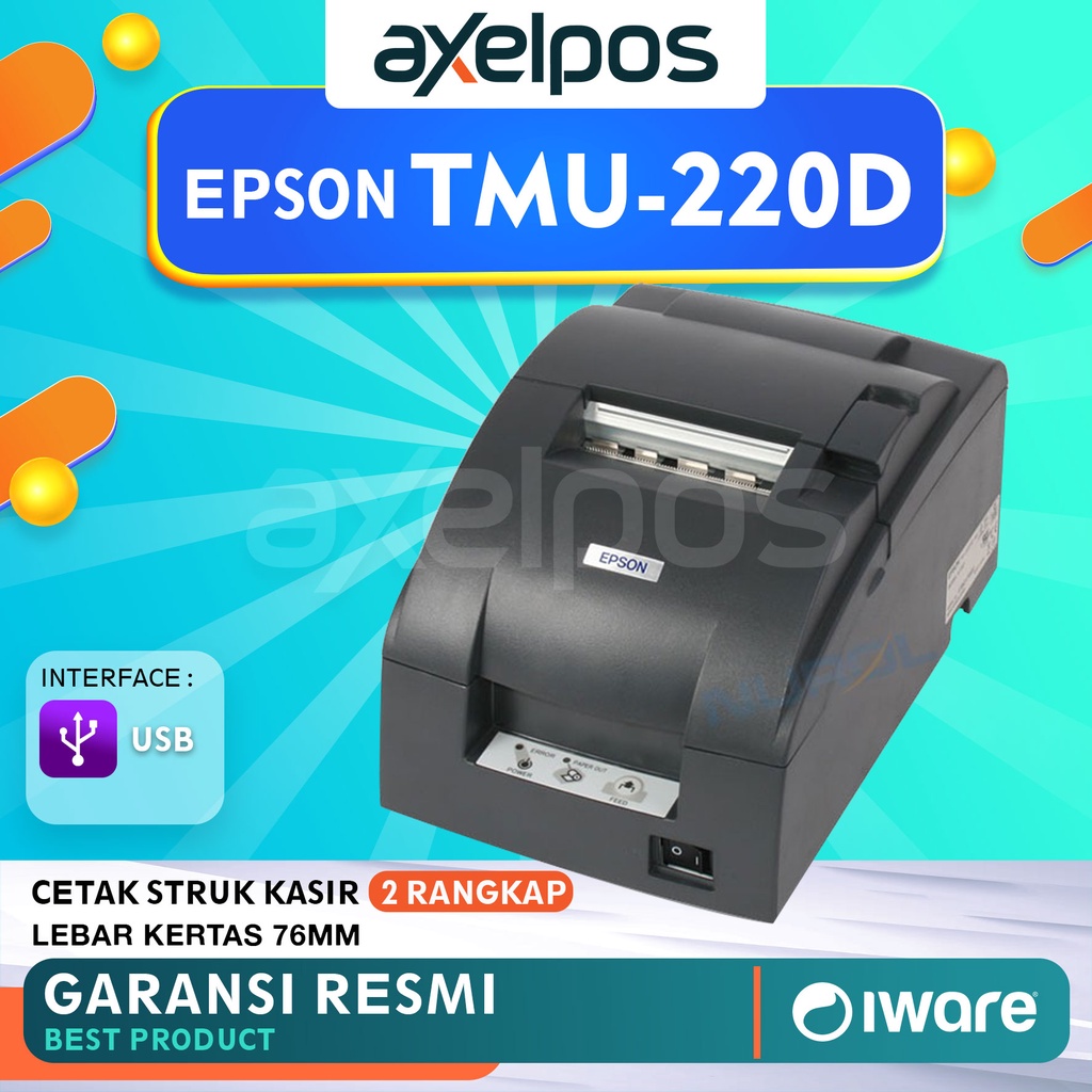 PRINTER KASIR DOT MATRIX EPSON TMU220D / TMU 220D / TMU 220 D