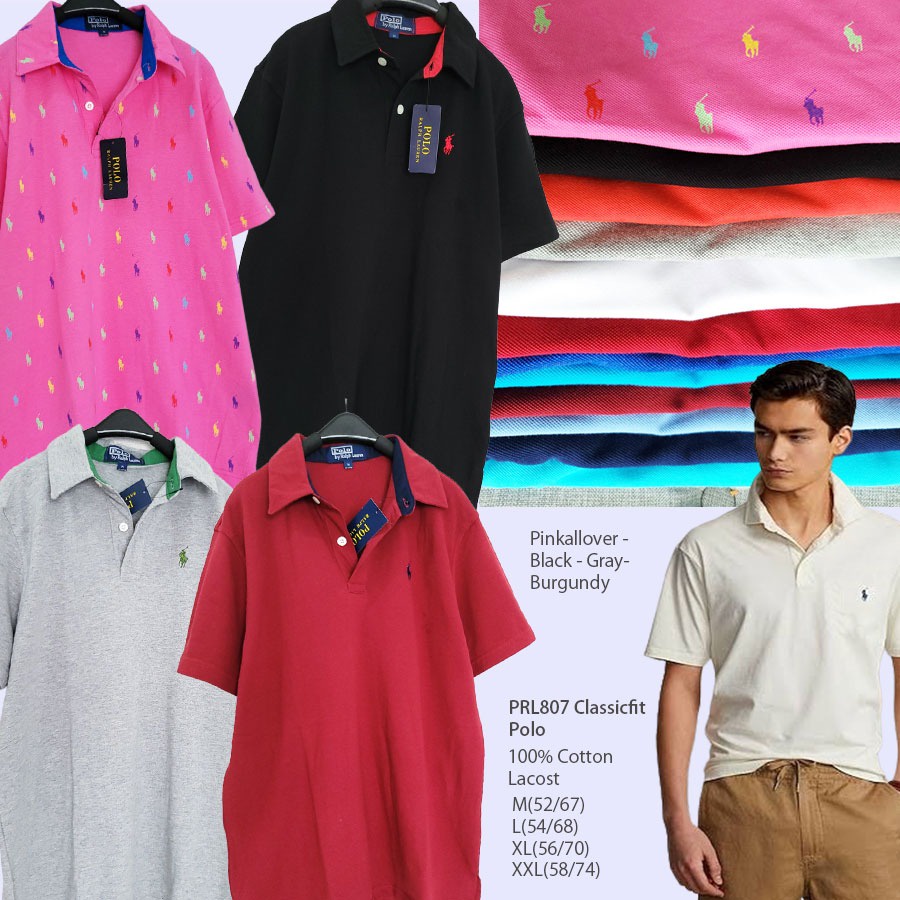 lovemecorner UNISEX POLO RALPH LAUREN PRL CLASSIC FIT POLOSHIRT KAOS POLO PRIA KAOS POLO WANITA BAJU