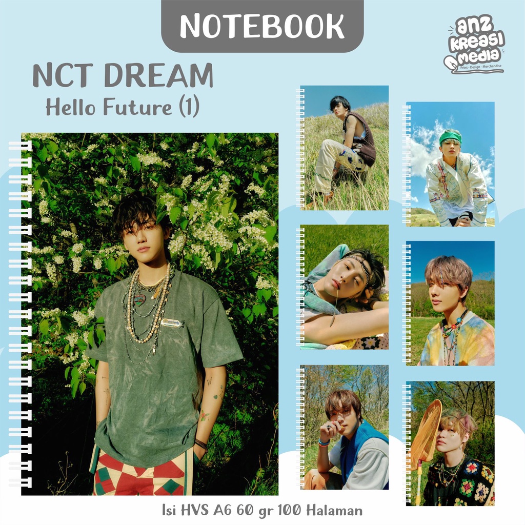 NOTEBOOK A6 BUKU TULIS SPIRAL - NCT DREAM HELLO FUTURE 1 - MERCHANDISE KPOP MURAH UNOFFICIAL