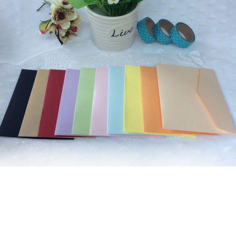 NICKOLAS1 20pcs 220X110mm Amplop Multifungsi Pratice Paper Gift Colorful Stationery Surat Kertas Tulisan