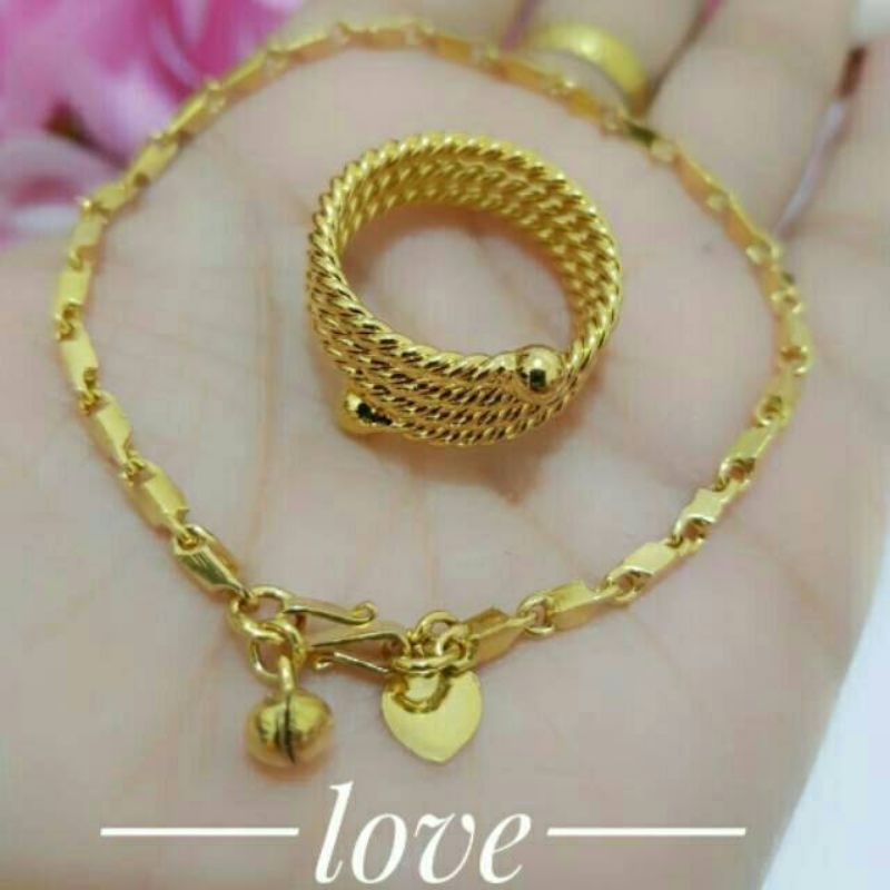 Gelang Padi Emas 24 karat