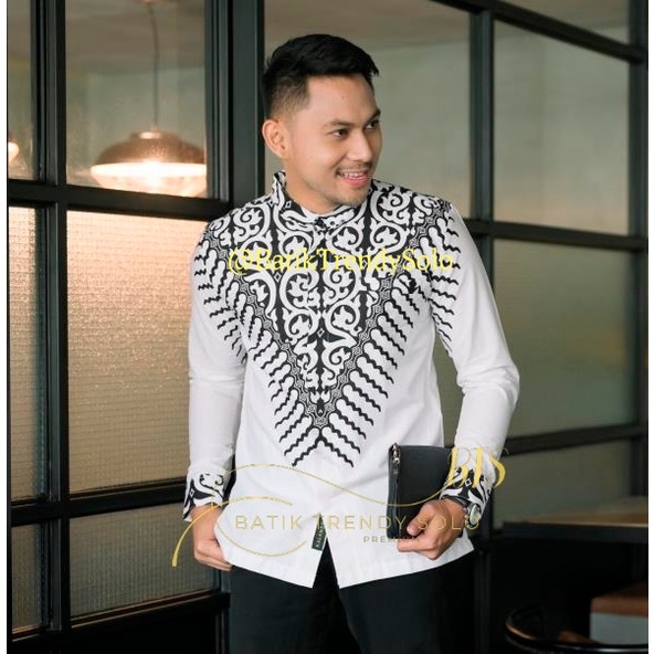 Hem  Kemeja Baju Batik Pria Cowok Laki Laki Slimfit Full Lapis Furing Lengan Panjang Lengan Pendek Original Asli Batik Jumanta Solo Laweyan Size S M L Xl XXL Bahan Katun Premium  922