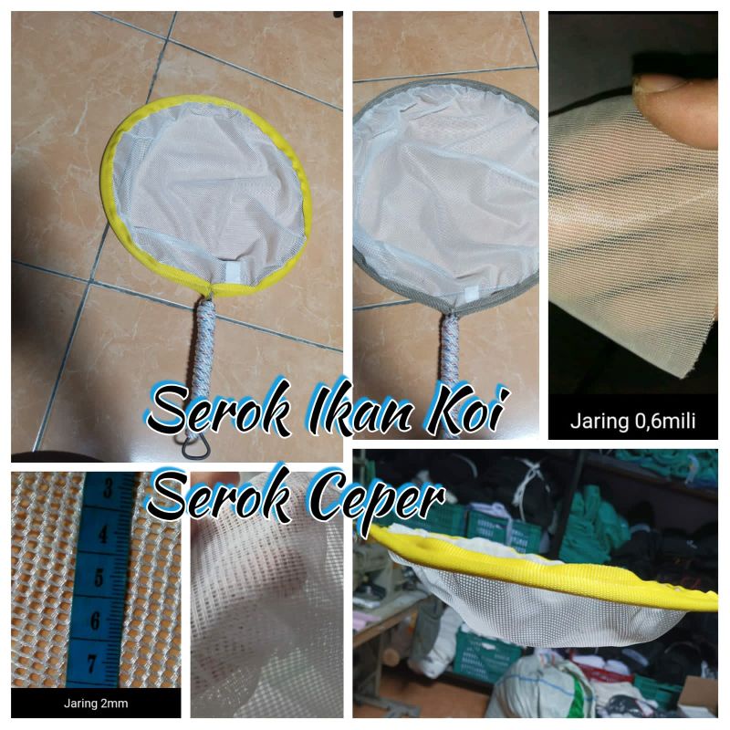 Serokan Ikan Koi serok sortir koi serok ceper tinggal pilih variasi jaringnya