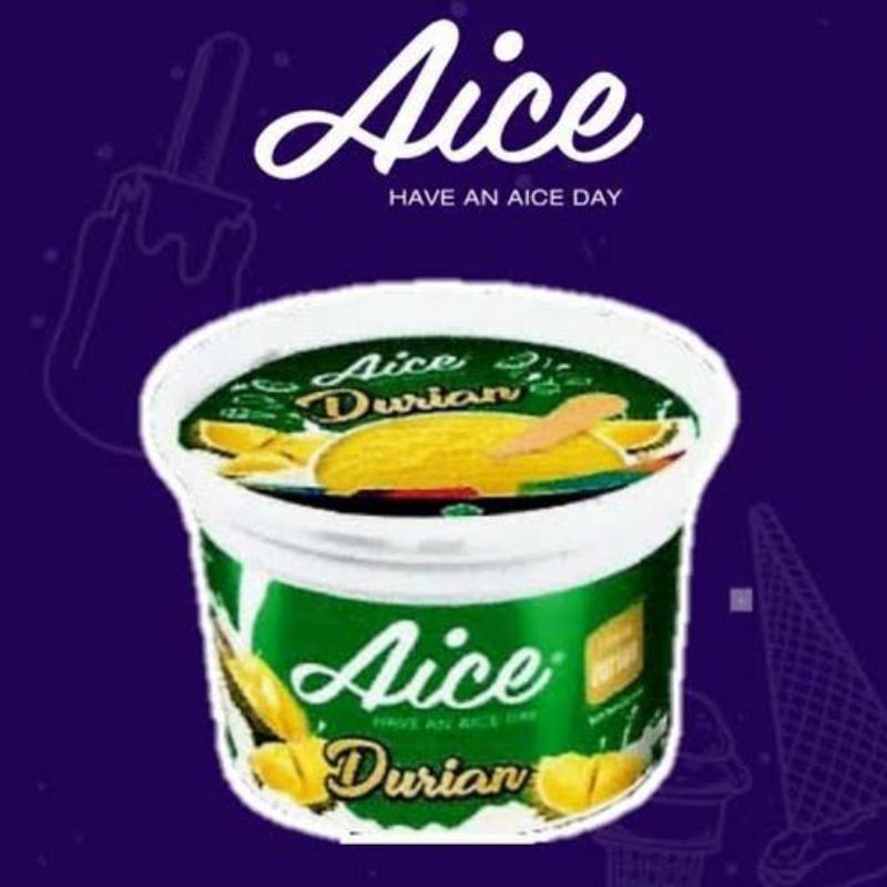 Aice ice cream Durian Cup