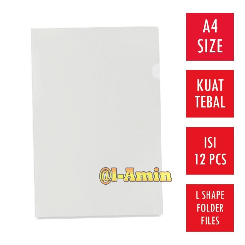 

Map L Clear Sleeve Merk KNK A4 (12 Pcs)