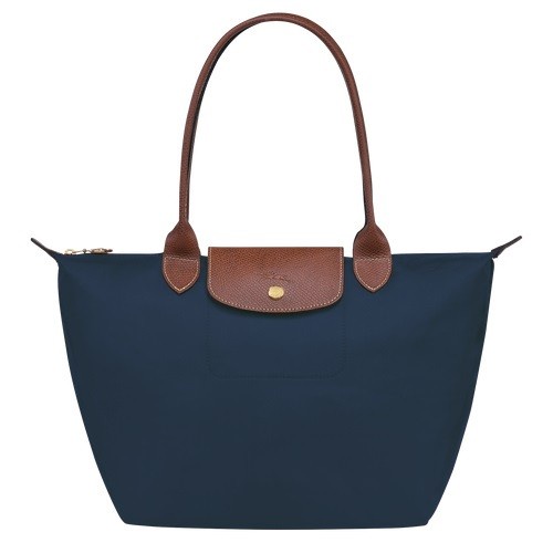 Le Pliage Small Long Handle Tote Bag Navy (28x26.5x15.5) 100% Original