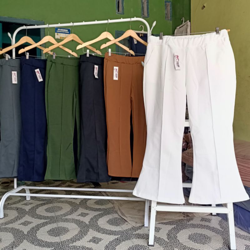 CUTBRAY PANTS JUMBO WANITA SCUBA TEBAL