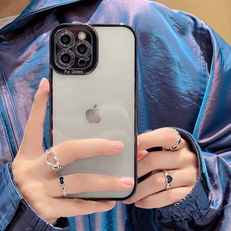 SOFTCASE CLEAR PRO CAMERA IPHONE 12 13 PRO MAX CASING SHOCKPROOF CASE CLEAR BACK COVER
