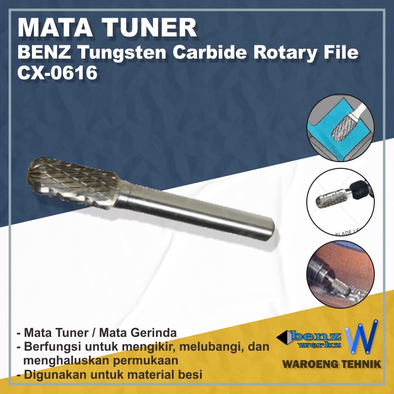 

Mata Tuner Tungsten Carbide Rotary File CX0616 (YG6/K20)