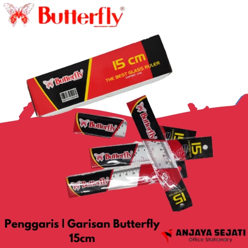 

Penggaris Butterfly | Ruler 15cm | Garisan | Ruler | Perlusin (12pcs)
