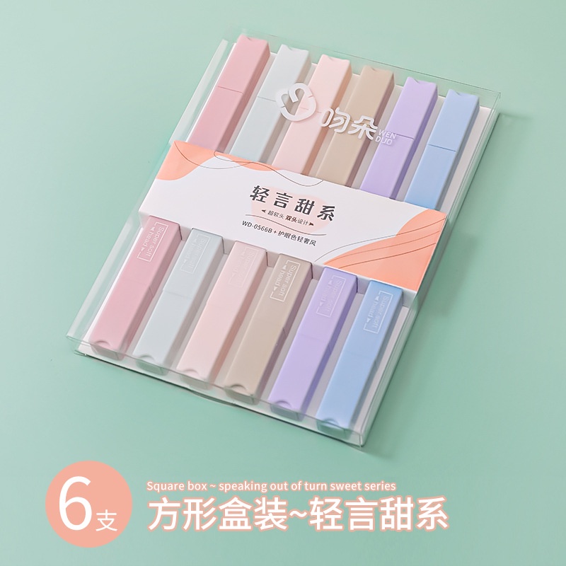 

D3W! Agftoys Spidol Pastel Marker Highligther Keren 6 Warna