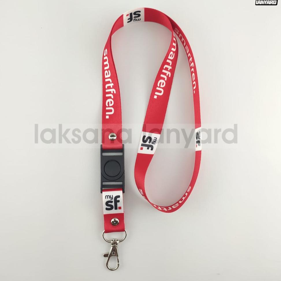 

[KODE Y80RU] LANYARD TALI ID CARD SMARTFREN PRINTING