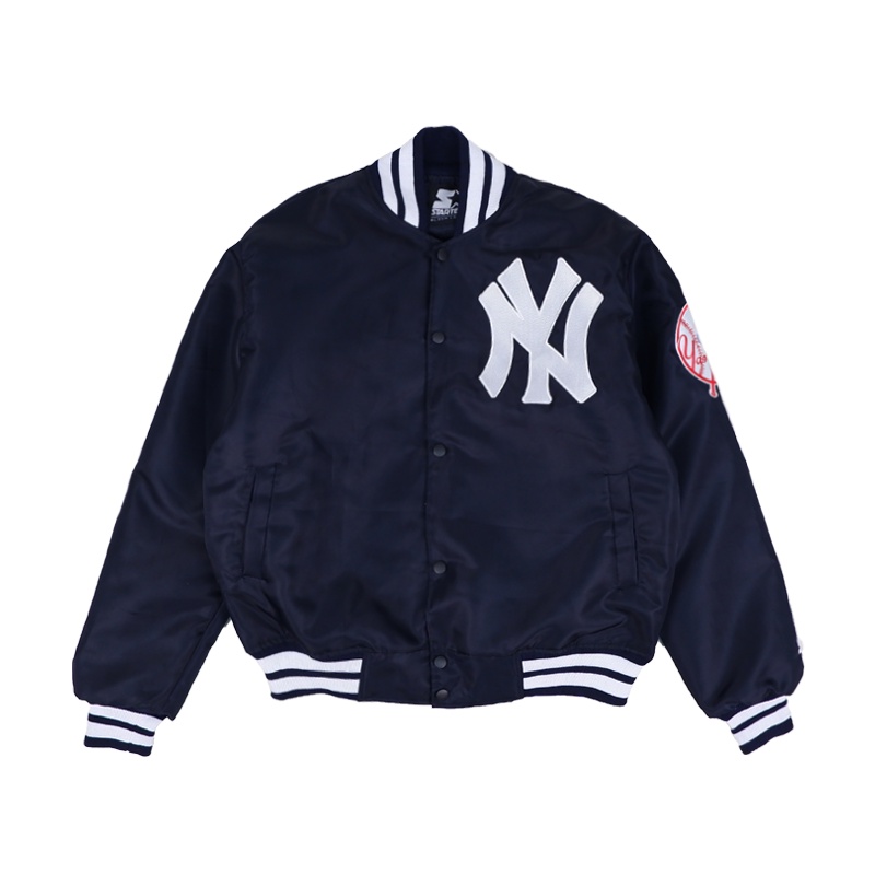 VARSITY JACKET YANKEES NY DARK NAVY NEW YORK BASEBALL MLB TEAM VINTAGE