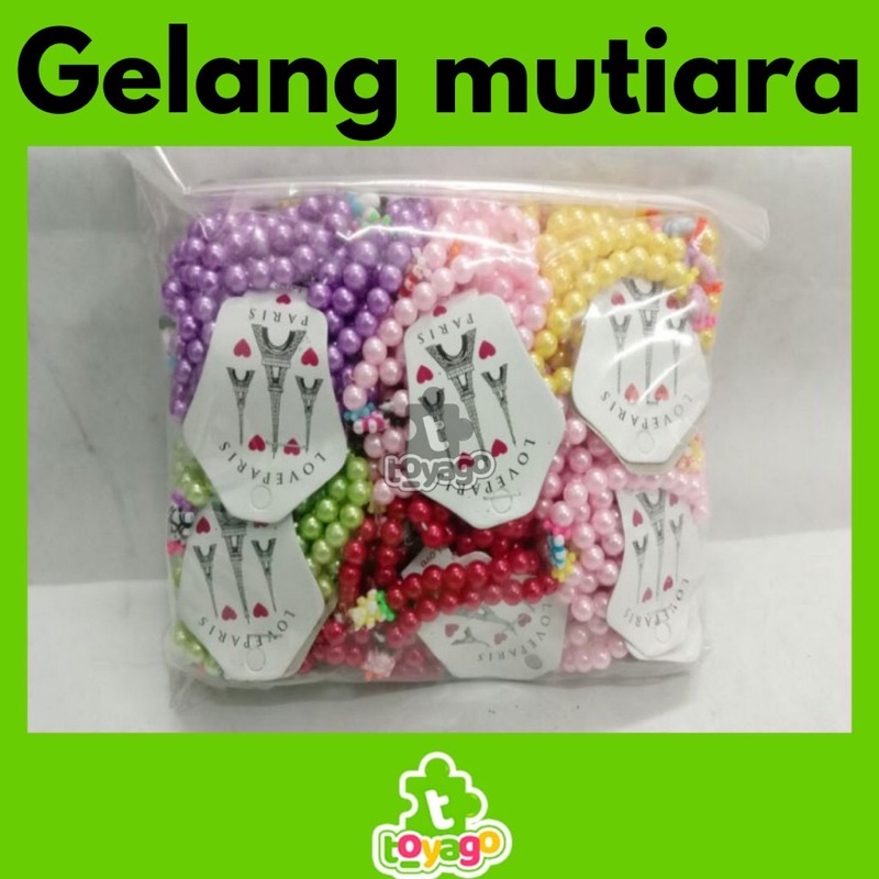 Ecer Gelang Tangan Anak Mutiara Isi 12pcs