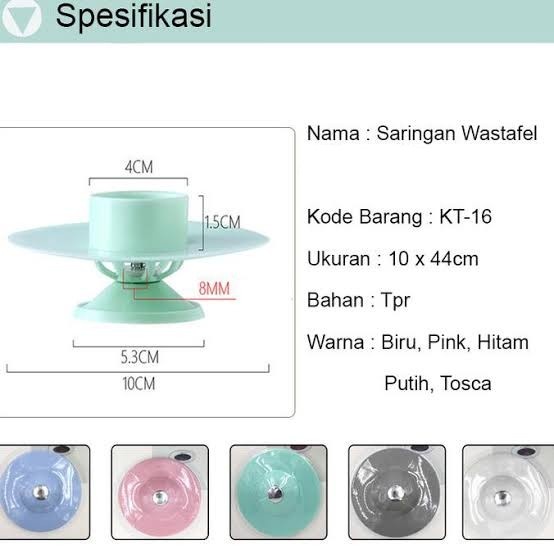 saringan bulat Wastafel Silikon Penutup Lubang Saluran Air Kamar Mandi Dapur Bulat Sink Bathtub Silicone saringan tempat cuci piring