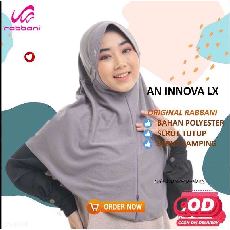 Kerudung Sekolah INNOVA LX - RABBANI original INNOVA LX Jilbab Kerudung Sekolah Anak dan Dewasa Inst